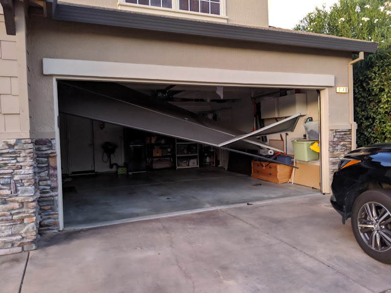 Damaged garage door panel replacement